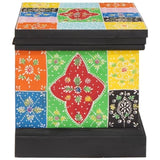 Storage Box Multicolour 40 x 30 x 30 cm Solid Mango wood 4017591