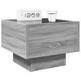 Bedside Table with Infinity LED Grey Sonoma 40x40x30 cm 3284068