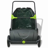 Lawn Sweeper Black and Green PP body Medium Height-Adjustable 142355
