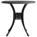 ZNTS 5 Piece Bistro Set Cast Aluminium Black 3070608