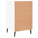 Bedside Cabinet White 40x40x66 cm Engineered Wood 827676