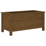 Garden Planter Honey Brown 82.5x40x39 cm Solid Wood Pine 825257