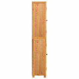 Storage Furniture Set with Shelf 2 pcs Natural Solid Oak Wood 3328623