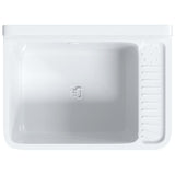Sink Washbasin for Wall Mounting White 50x35x24 cm Resin 4002794
