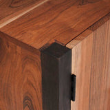 Sideboard 3 pcs Brown 55 x 30 x 75 cm Solid Acacia Wood 3321525