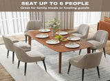 Pine Wood Rectangular Dining Table - Light Brown T3398P377922