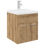 Sink Cabinet with Built-in Basin and Faucet Artisan Oak 3328906