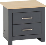 ZNTS Portland 2 Drawer Bedside 100-103-097