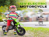 12V Kids Electric Motorbike, Kids Electric Ride on motorcycle w/ Twist Grip Throttle, Training T3398P348423