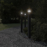 ZNTS Outdoor Floor Lamp with Outlet Black 110 cm Aluminium 4006409