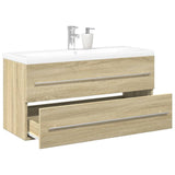 2 Piece Bathroom Furniture Set Sonoma Oak Engineered Wood 3325048