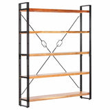 5-Tier Bookcase 140x30x180 cm Solid Acacia Wood 286586