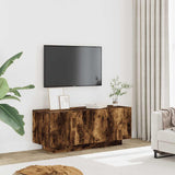 TV Cabinet Smoked Oak 100x35x40 cm Engineered Wood 815717