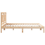 Extra Long Bed Frame without Mattress 140x210 cm Solid Wood 3309187