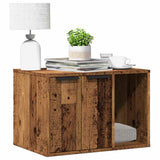 Cat Litter Box Enclosure Old Wood 60x40x40 cm Engineered Wood 857731