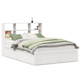 Bed Frame without Mattress White 140x200 cm Solid Wood Pine 3323456