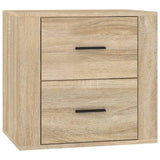 ZNTS Wall-mounted Bedside Cabinet Sonoma Oak 50x36x47 cm 816859