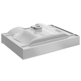 Wash Basin with Overflow 60x46x16 cm Ceramic Silver 143502