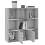 Book Cabinet Grey Sonoma 98x30x98 cm 815448