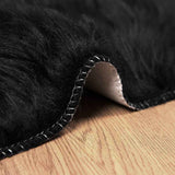 Faux Sheepskin Rug Tafalla Black 100 x 200 cm Polyester 42021569