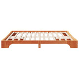 Bed Frame Wax Brown 180 x 200 cm Solid Pine Wood 872853