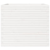 Garden Planter White 80x80x68.5 cm Solid Wood Pine 3282480