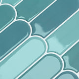Feather Tile 50 pcs Blue 30 x 30 cm Polyurethane and PET 42046209