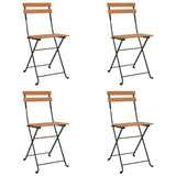 Folding Bistro Set Natural wood Solid acacia wood Standard 3152098