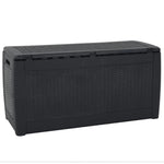 Garden Storage Box Anthracite 119x48x60 cm Polypropylene 152197