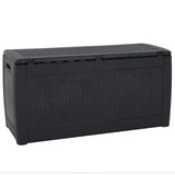 Garden Storage Box Anthracite 119x48x60 cm Polypropylene 152197