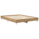 Bed Frame Artisan oak Engineered wood King Bed Frame 3328716