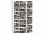 CD Storage Unit with Adjustable Shelves, 102 x 195 cm, Marble Effect T3398P378025