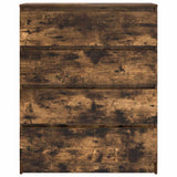 Sideboard Smoked Oak 80x35x99 cm Engineered Wood 3328484