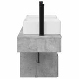 Bathroom Furniture Set 3 pcs Concrete Grey Engineered Wood 3405600