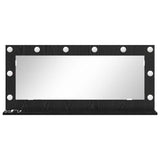 Vanity Mirror Rectangular Black Oak 100 x 45 x 18 cm 868326
