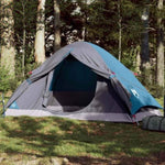 ZNTS Camping Tent Dome 4-Person Blue Waterproof 94647