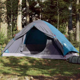 ZNTS Camping Tent Dome 4-Person Blue Waterproof 94647