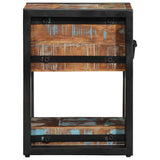 Bedside Cabinet Multicolour 30 x 30 x 40 cm Solid Reclaim Wood 4016708
