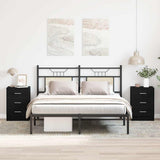 Bedside Cabinets 2 pcs Black Oak 38x35x55 cm Engineered Wood 862429