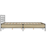 Bed Frame without Mattress Sonoma Oak 135x190 cm Double 3280073