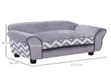 Dog Sofa Bed for XS-Sized Dogs, Cat Sofa with Soft Cushion, Pet Chair Lounge with Washable Cover, T3398P349668