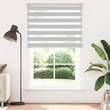 Zebra Blind Light Grey 145x200 cm Fabric Width 140.9 cm Polyester 4014478