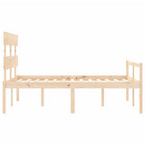 Senior Bed without Mattress 120x200 cm Solid Wood 3195346