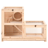 Hamster Cage 81x40x60 cm Solid Wood Fir 172384