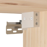 Wall Cabinets 2 pcs 45x30x35 cm Solid Pinewood 813436