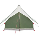 Family Tent with Roof Green and White 220 x 220 x 184 cm 4100673