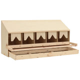 Chicken Laying Nest Brown and natural wood colour 170659