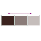 Patio Retractable Side Awning 600x160 cm Brown 313380
