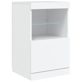Sideboard with LED Lights White 162x37x67 cm 3208995