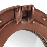 Porthole Mirror Wall Hanging 30 cm Aluminium and Glass 357856